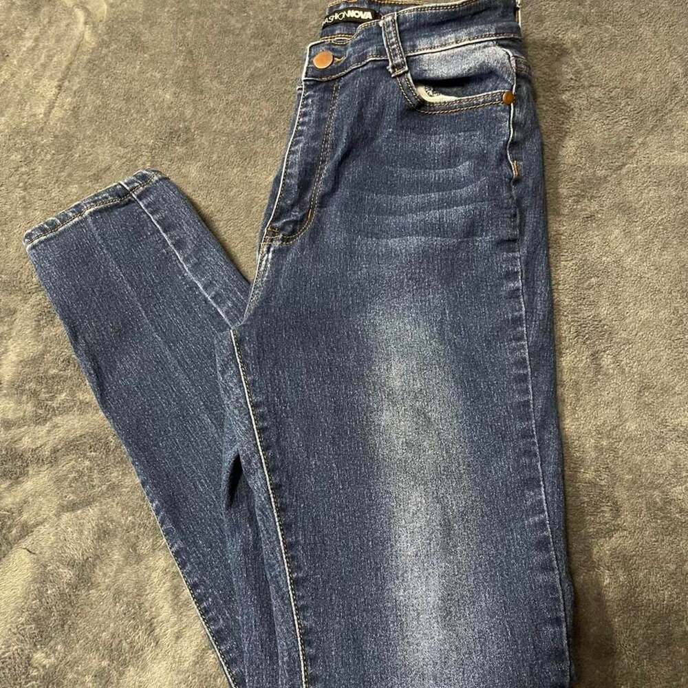 Fashion Nova High-Rise Skinny Jeans Dark Wash Size 9